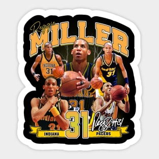 Reggie Miller Choke Sign Basketball Legend Signature Vintage Retro 80s 90s Bootleg Rap Style Sticker